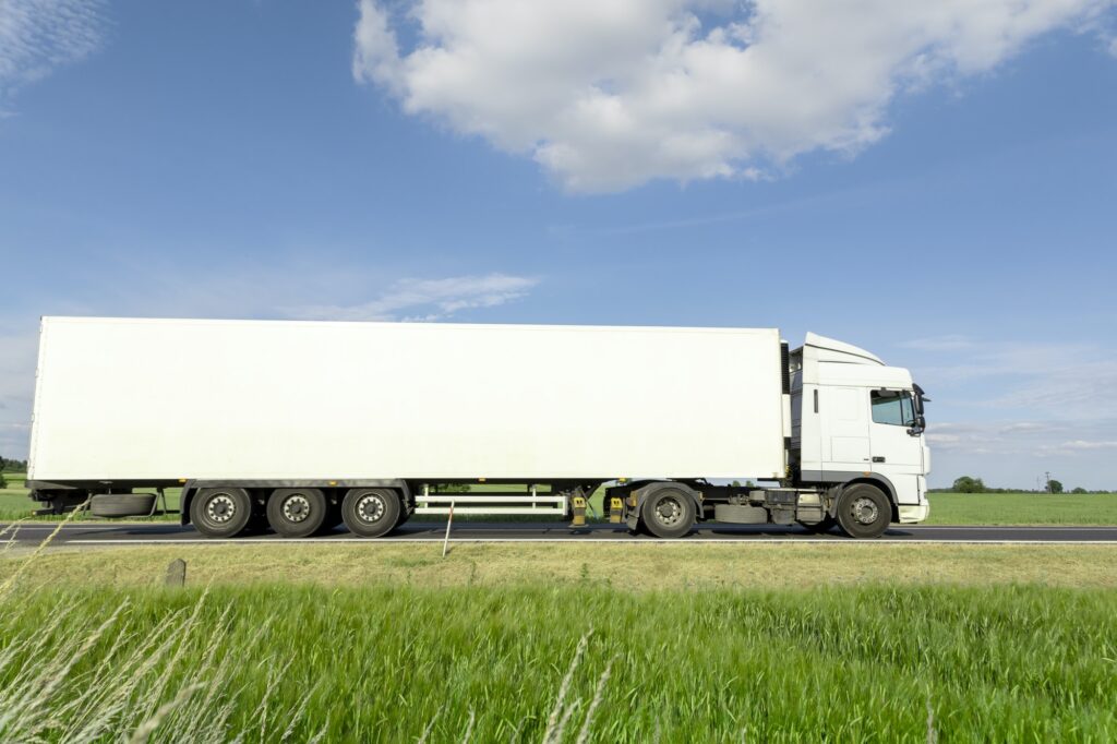 transportation truck on the road